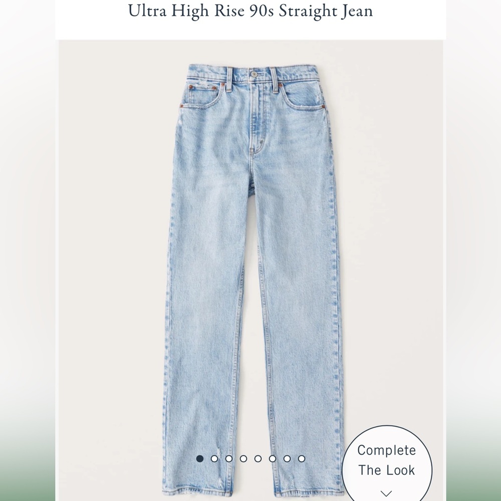 Abercrombie & Fitch Ultra High Rise 90s Straight NWT